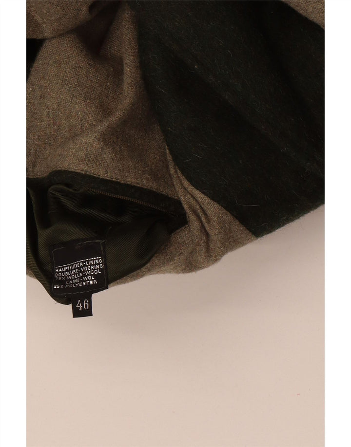 Męska kurtka bomberka w stylu vintage IT 46 Small Green Wełna
