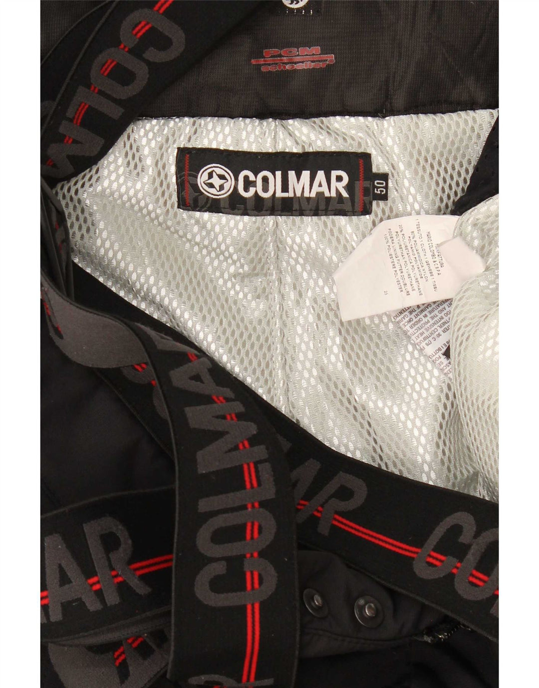 Męskie spodnie narciarskie Colmar Graphic Dungarees EU 40, średnia czerń, blok kolorów