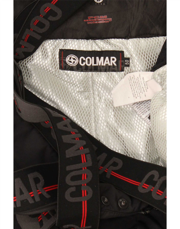 Męskie spodnie narciarskie Colmar Graphic Dungarees EU 40, średnia czerń, blok kolorów