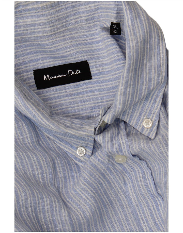 Koszula męska Massimo Dutti XL w niebieskie prążki