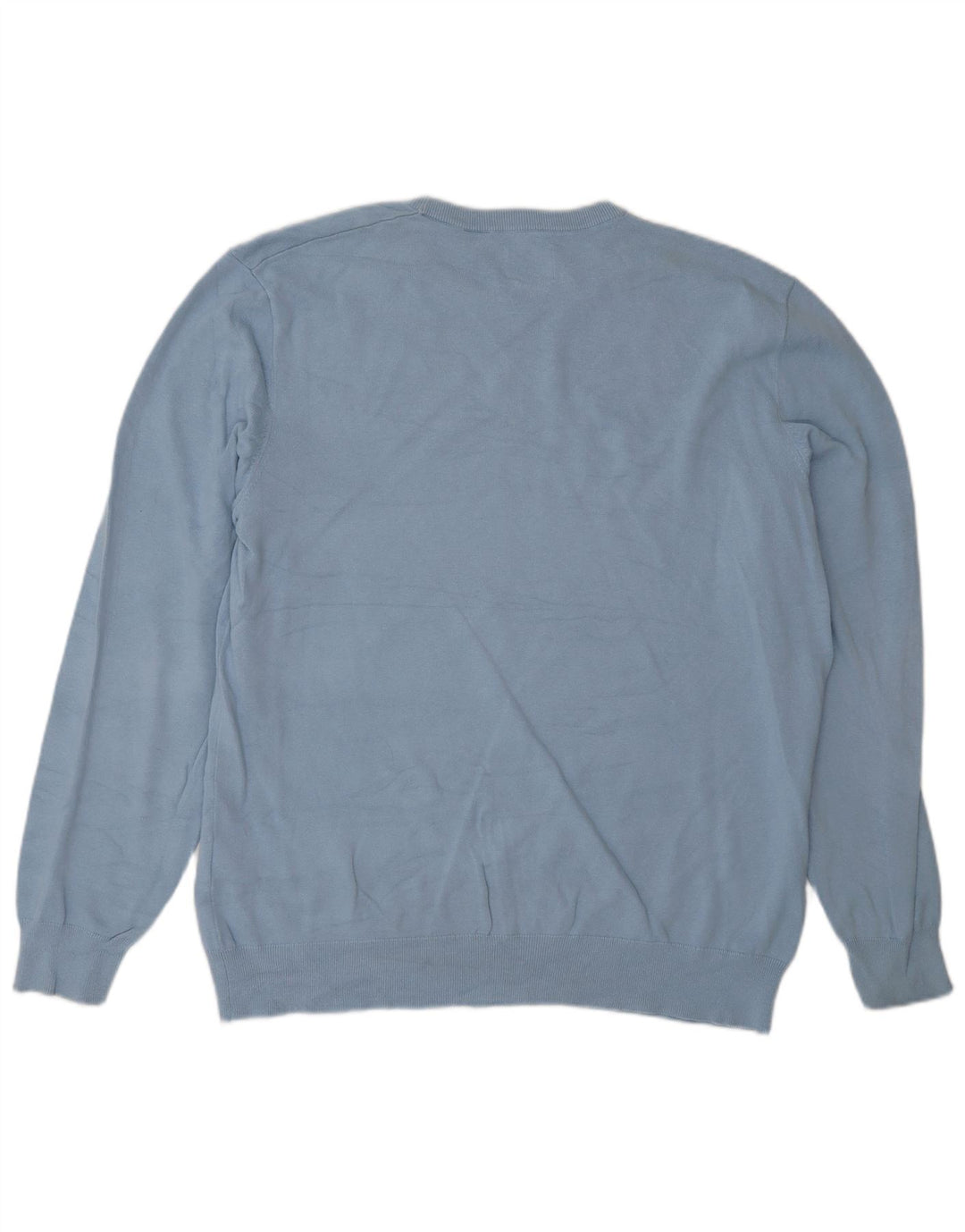 Męski sweter z okrągłym dekoltem Levi's, duży, niebieski, bawełniany