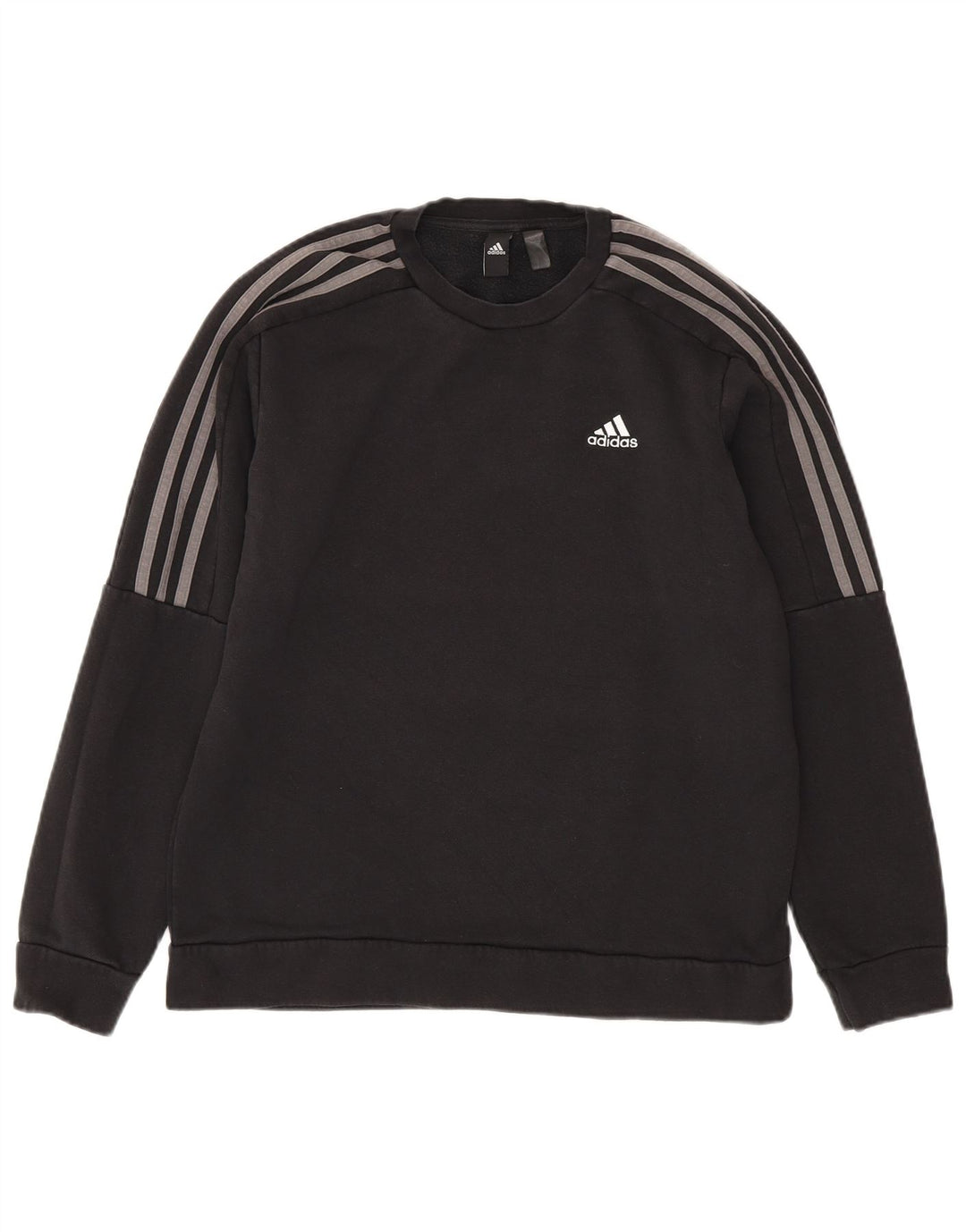 Adidas Męska Bluza Sweter Średni Czarny Bawełna