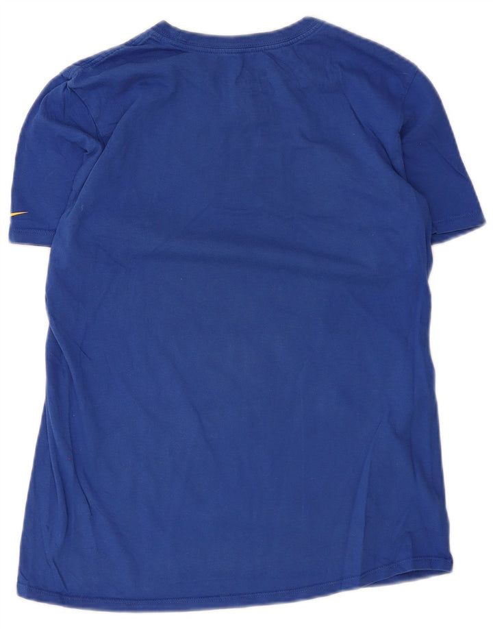 Męski T-shirt Nike Athletic Cut Graphic Top, średni niebieski