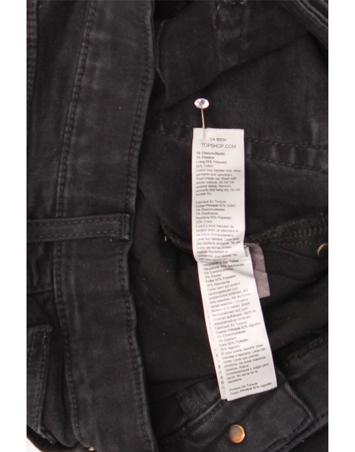 Damskie jeansy Skinny Topshop W30 L27 Czarny elastan