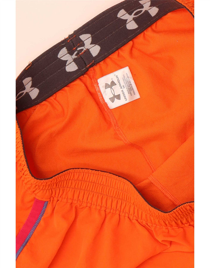 Damskie spodenki sportowe Under Armour UK 8, małe, pomarańczowe paski, poliester