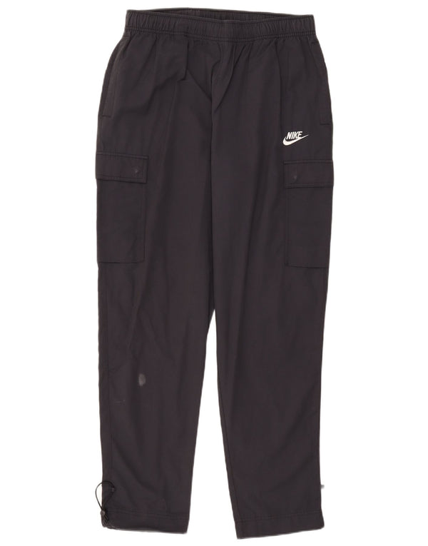 Męskie spodnie dresowe Nike Cargo, średnie, granatowe, bawełniane