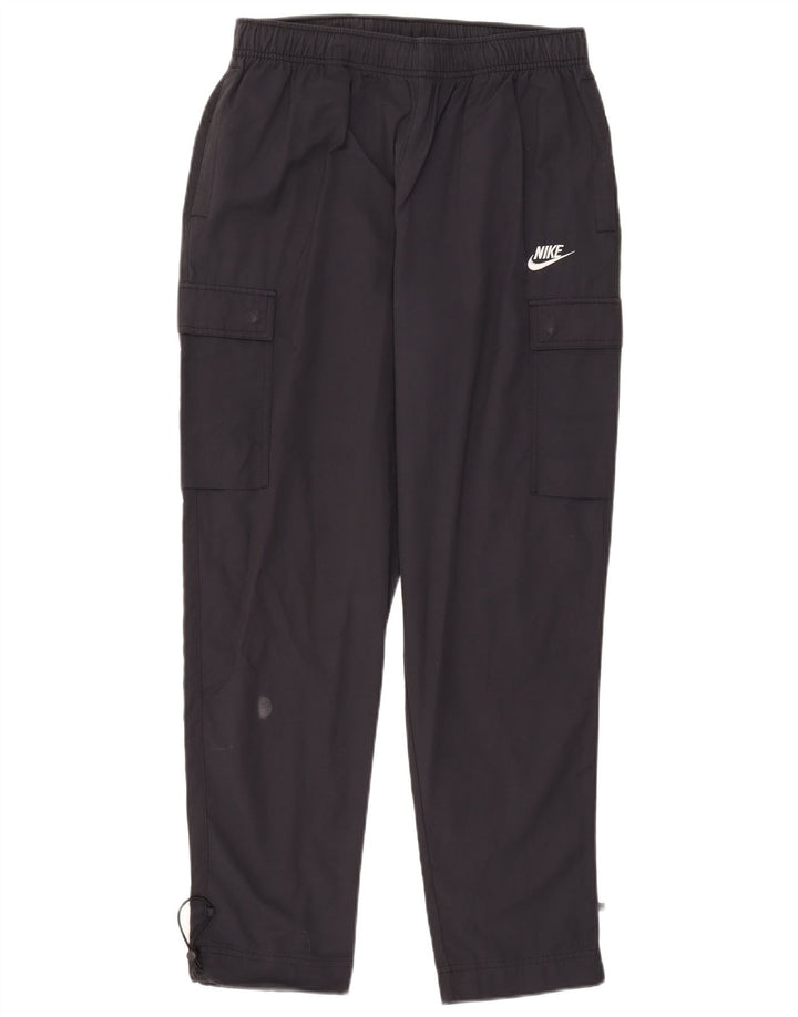 Męskie spodnie dresowe Nike Cargo, średnie, granatowe, bawełniane