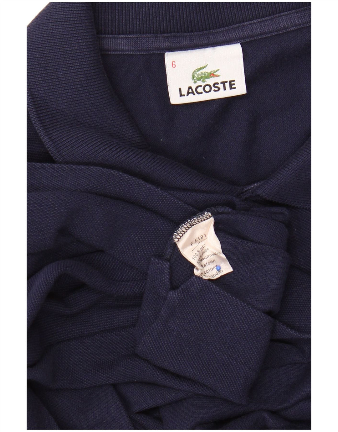 Męska koszulka polo LACOSTE, rozmiar 6 XL, granatowa, bawełniana