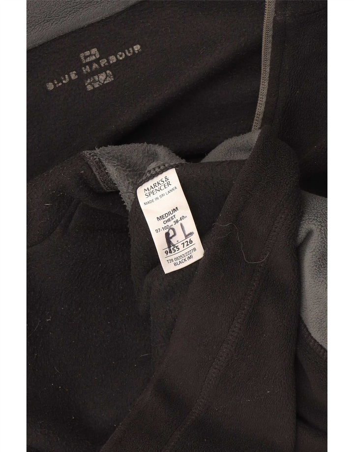Męska kurtka polarowa Marks & Spencer Blue Harbor UK 38, średnia czarna