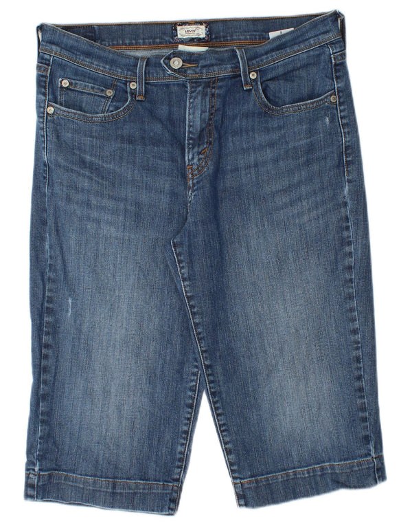 Damskie spodenki jeansowe LEVI'S Bermudy US 8 Medium W28, niebieska bawełna