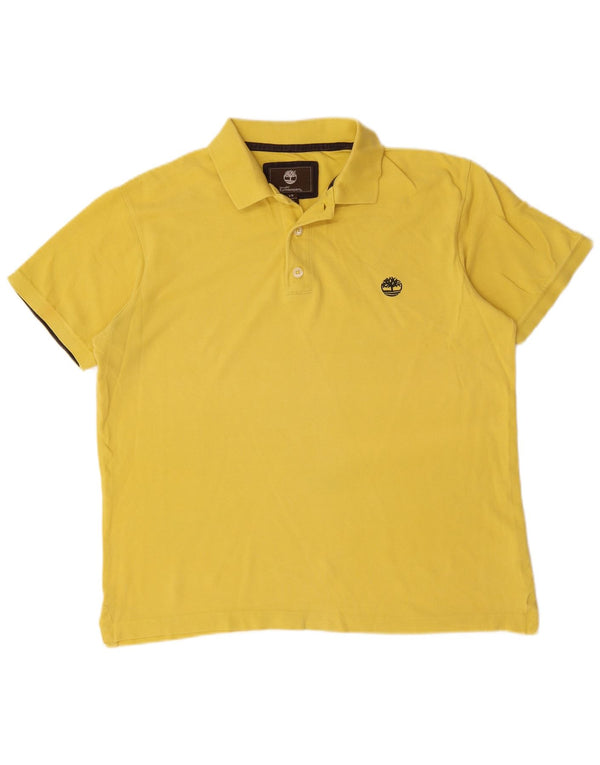 Męska koszulka polo Timberland Earthkeepers, duża, żółta, bawełniana