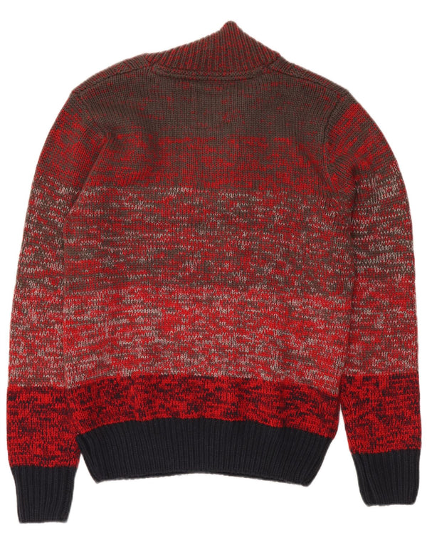 Damski sweter zapinany na guziki w stylu VINTAGE UK 18 XL w kolorze czerwonym