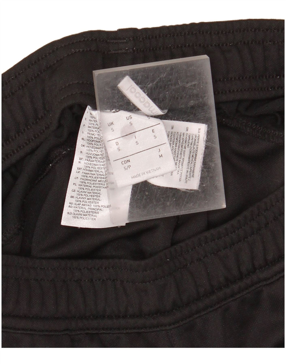 Męskie spodnie dresowe ADIDAS Climacool, małe, czarne, poliestrowe