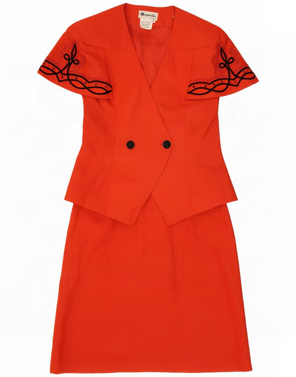 Damski zestaw 2-częściowych spódnic Bagatelle z krótkim rękawem IT 46 Large W30 Orange