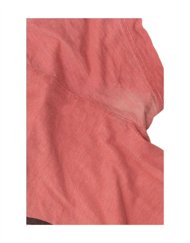 Męski T-shirt z grafiką HUGO BOSS, duży, różowy