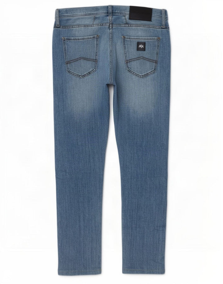 Damskie jeansy Armani Slim W30 L29 Niebieskie bawełniane
