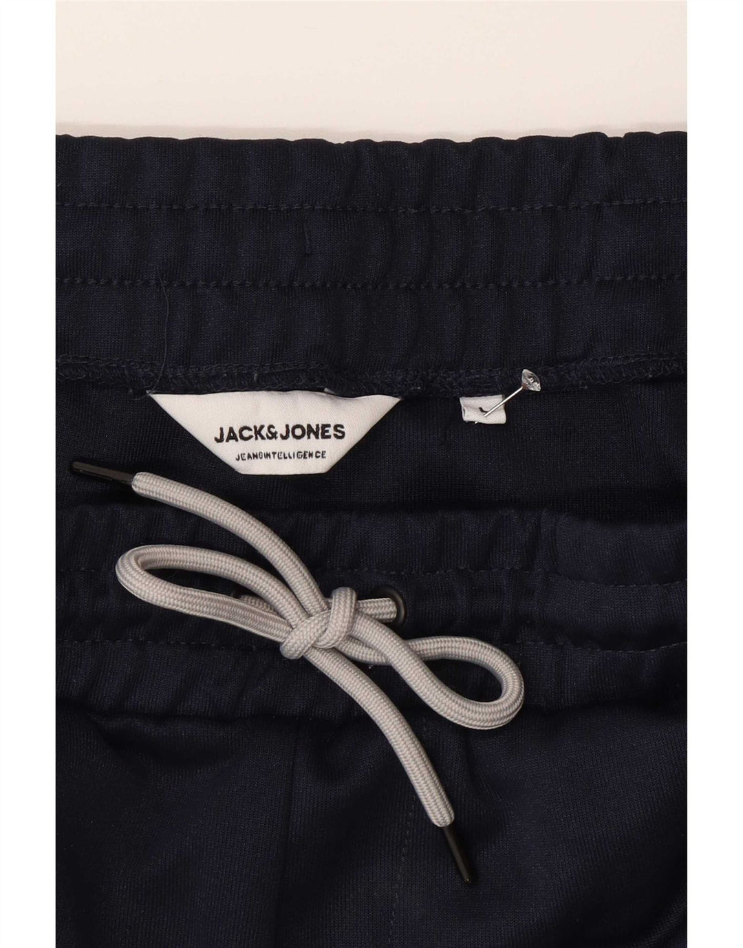 Męskie spodnie dresowe Jack & Jones, duże, granatowe, z poliestru w blokach kolorów