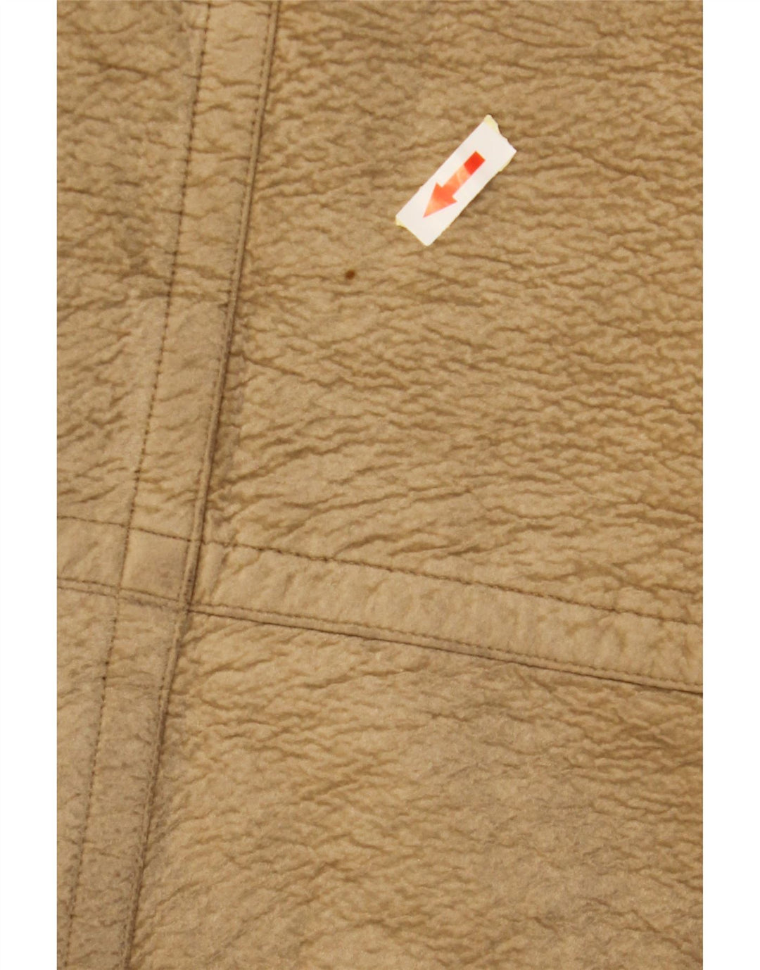 Dwurzędowy damski płaszcz skórzany VINTAGE UK 6 XS w kolorze brązowym