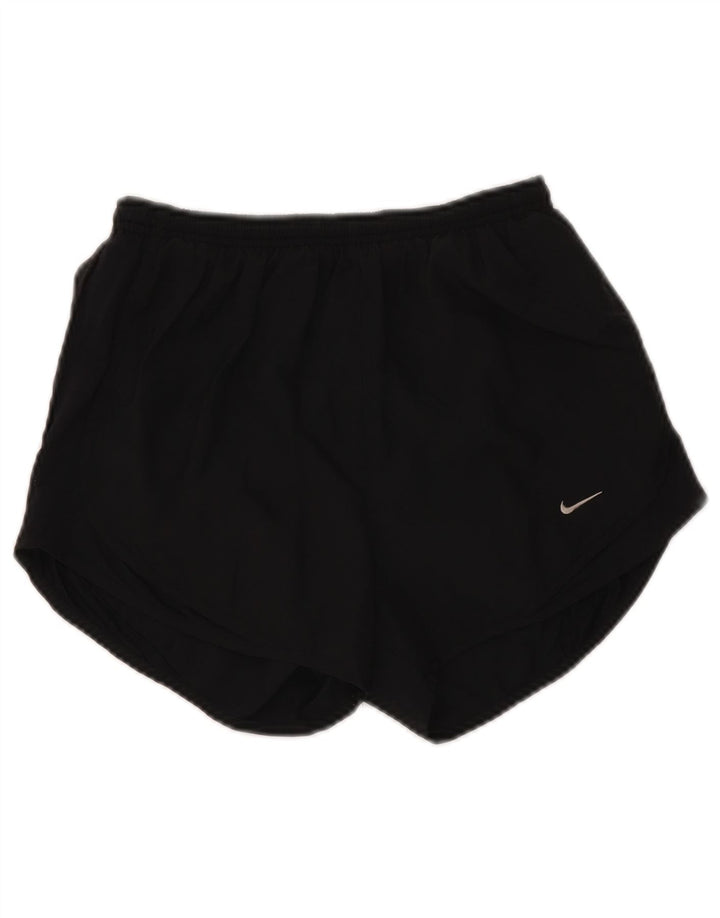Damskie spodenki sportowe Nike Dri Fit UK 8, małe, czarne, poliestrowe