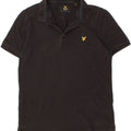 LYLE & SCOTT Mens Polo Shirt Large Black Cotton Vintage Lyle & Scott and Second-Hand Lyle & Scott from Messina Hembry 