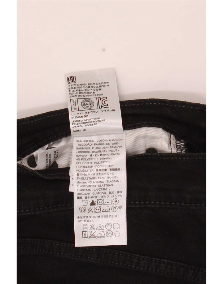 Męskie jeansy Levi's 511 Slim W32 L29 Czarna bawełna