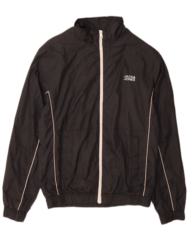 Męska kurtka dresowa Jack & Jones, średni czarny poliester