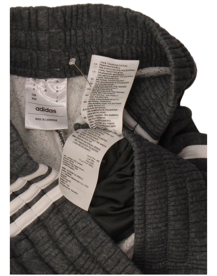 Męskie spodnie dresowe Adidas, średnioszare, bawełniane