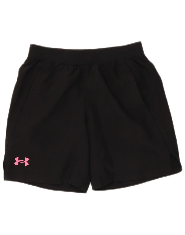 Dziewczęce spodenki sportowe Under Armour z grafiką, 9-10 lat, średni czarny poliester
