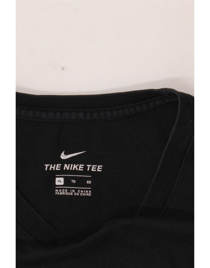 Męski T-shirt z grafiką NIKE, XL, czarny