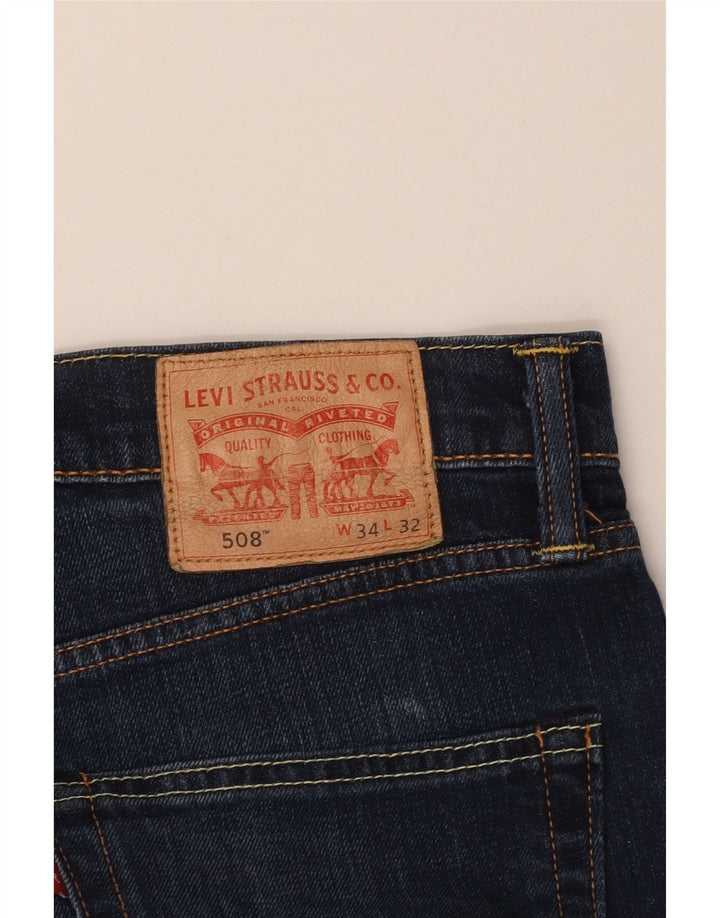 Męskie jeansy Levi's 508 Cropped Tapered W34 L25 Niebieskie