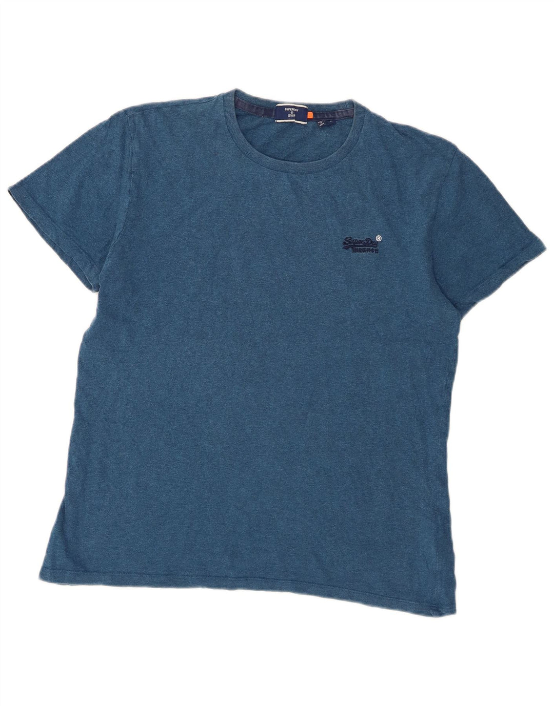 Męski T-shirt Superdry, duży, niebieski, bawełniany w cętki