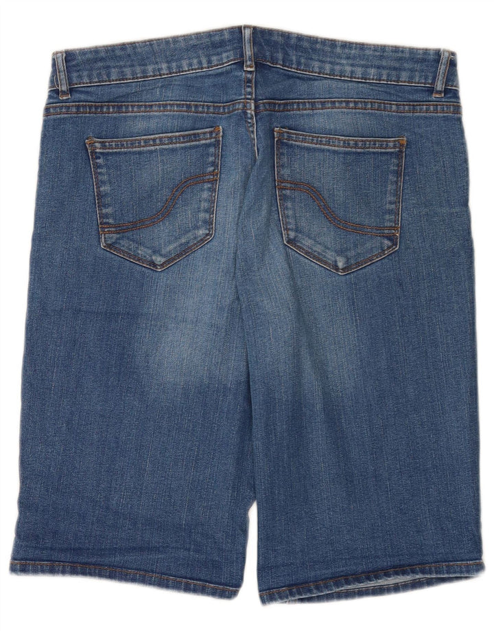 Damskie jeansowe bermudy Fat Face UK 12 Medium W32 Niebieskie bawełniane