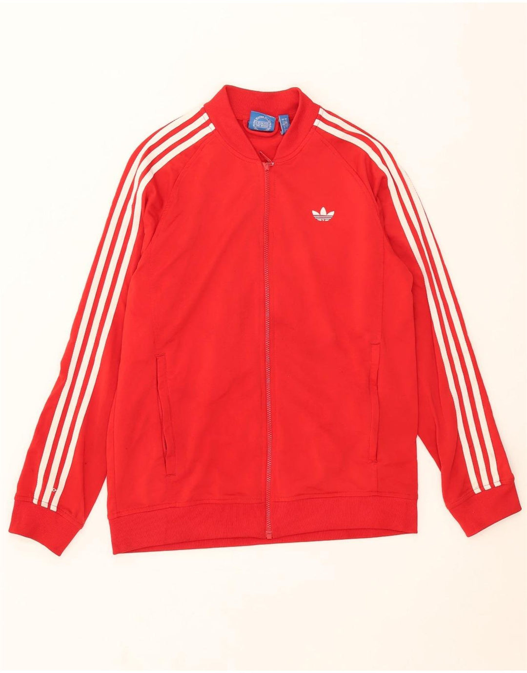 Męska kurtka dresowa ADIDAS, duża, czerwona, poliestrowa