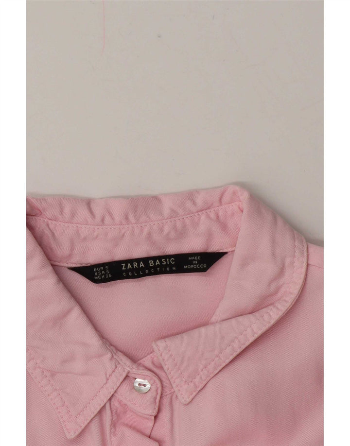 Damska koszula wojskowa oversize Zara UK 10, mała, różowa