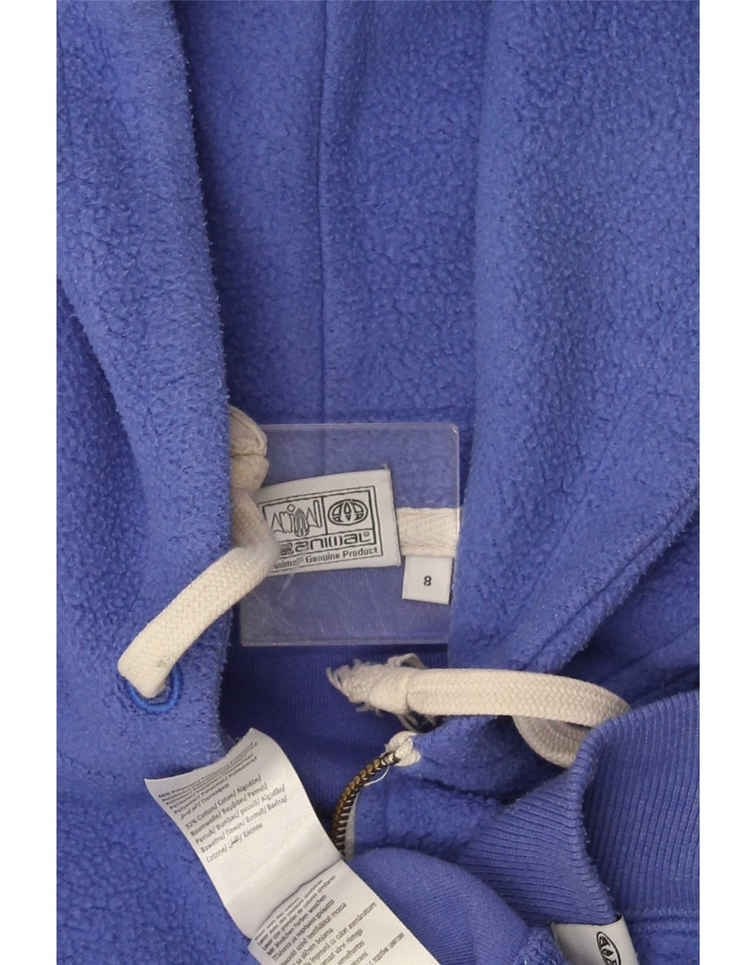Damska kurtka polarowa z kapturem Animal UK 8 Small Blue Polyester