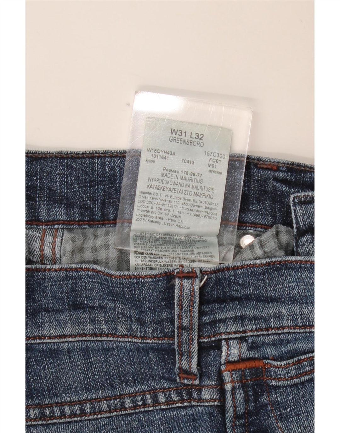 Męskie jeansy WRANGLER Greensboro W31 L32, niebieskie, bawełniane