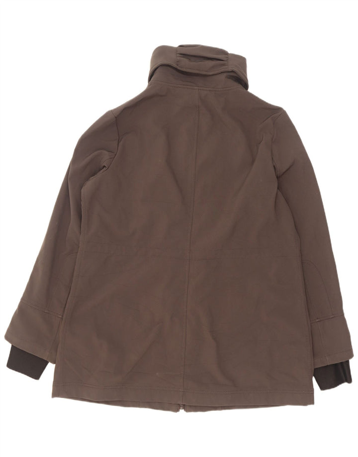 Damski płaszcz wiatrówkowy Nautica Sherpa UK 18 XL, szary poliester