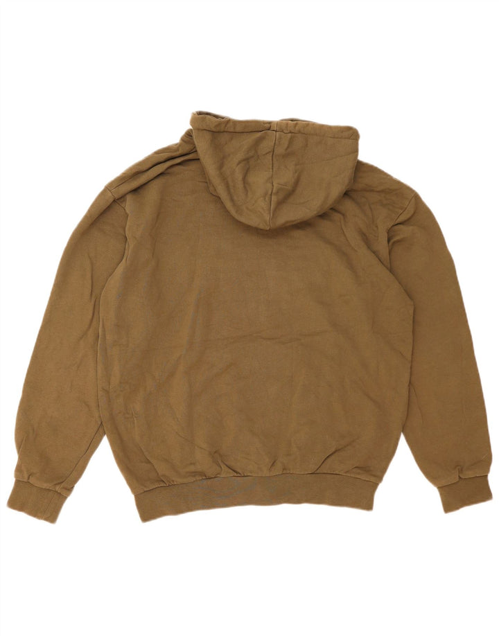 Męski sweter z kapturem Zara, średniej wielkości bawełna khaki