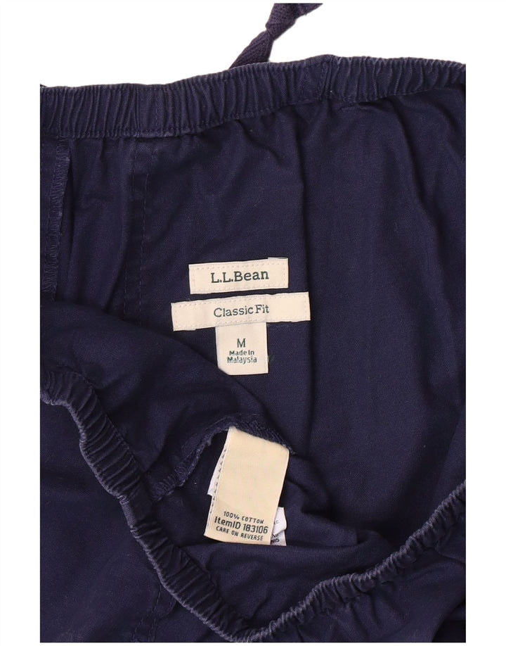 L.L.BEAN Męskie spodenki chino o klasycznym kroju, średnie W30, granatowe, bawełniane, klasyczne