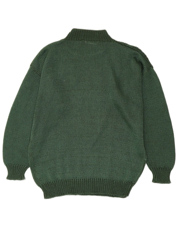 Toplike Męski sweter z golfem, rozmiar 40, średni zielony Argyle/Diament