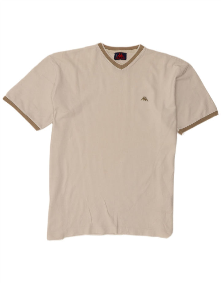 T-shirt męski Kappa Top XL, biała bawełna
