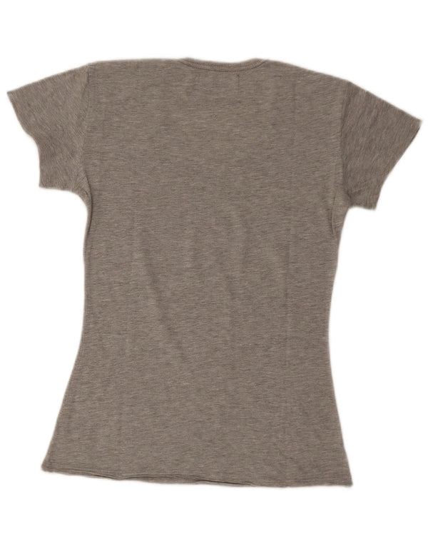 Damska koszulka z grafiką Diesel Top UK 8 Small Grey