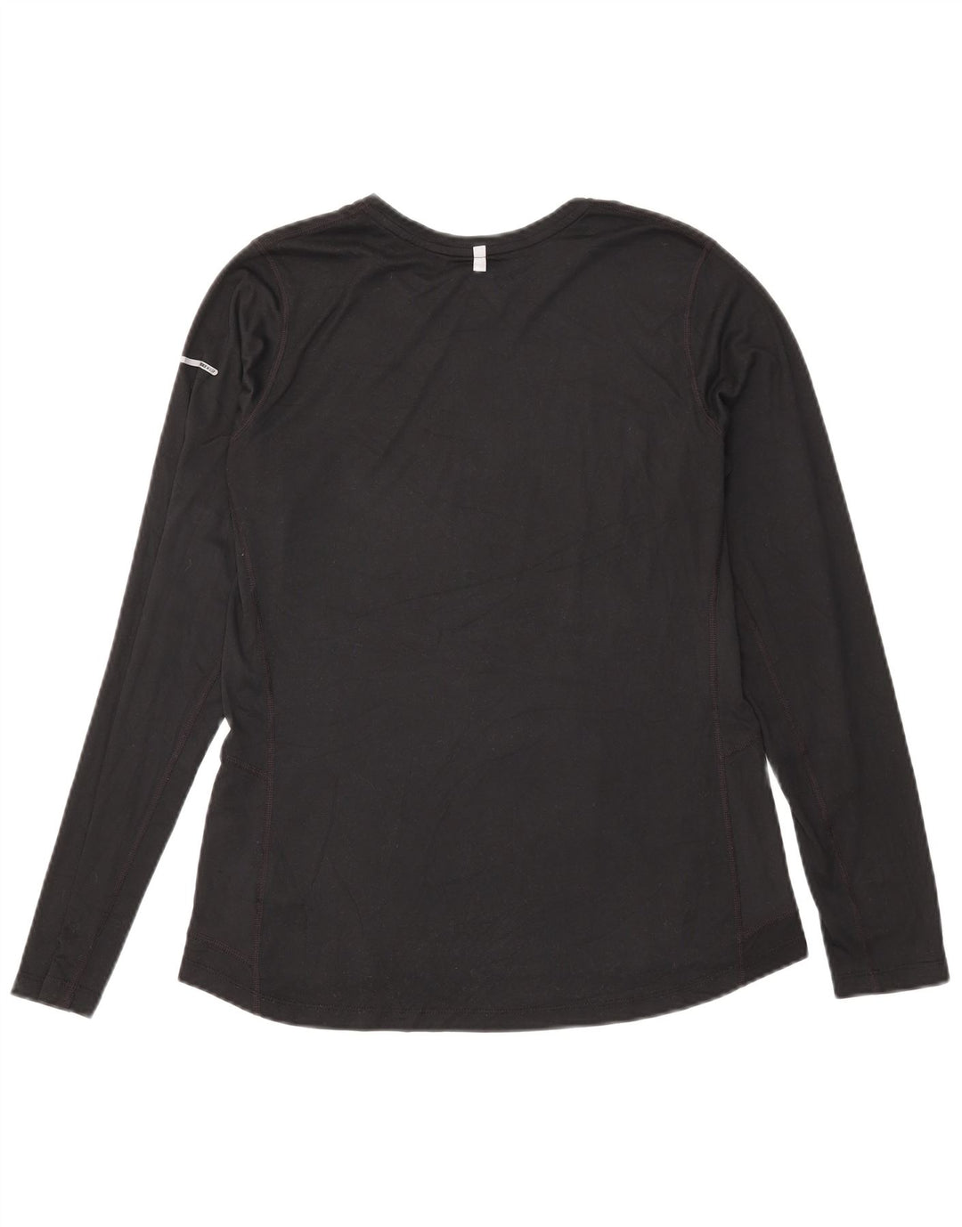 Damska koszulka Nike Dri Fit z długim rękawem, UK 16, duży, czarny poliester