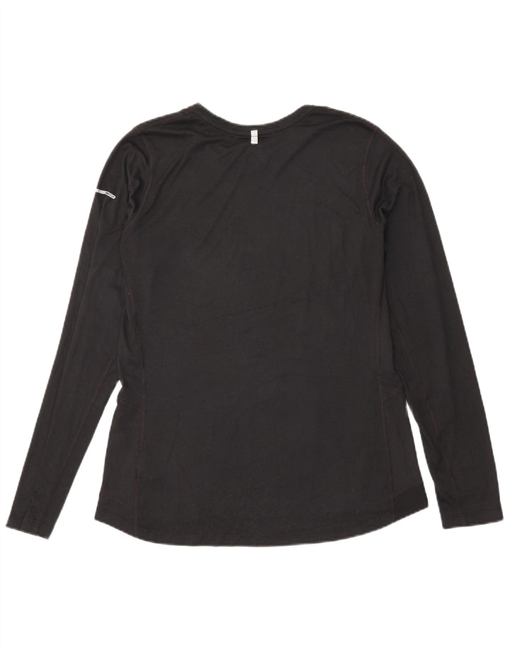 Damska koszulka Nike Dri Fit z długim rękawem, UK 16, duży, czarny poliester