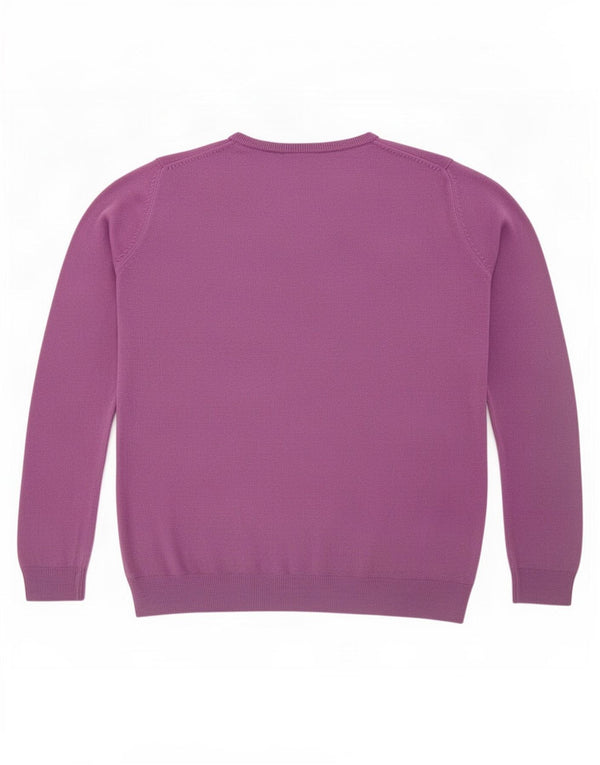 Marks & Spencer Damski sweter z dekoltem w łódkę, UK 12, średni fiolet, akryl