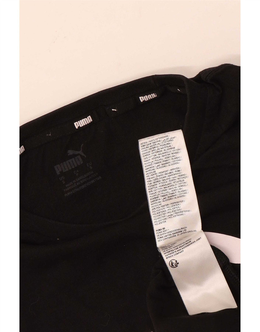Męski T-shirt z grafiką Puma, mały, czarny, bawełniany
