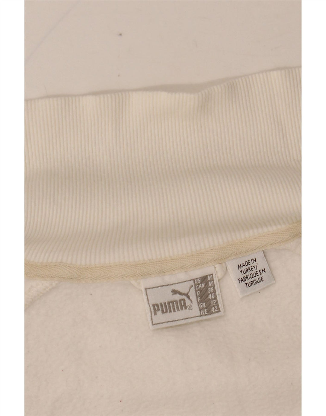 Damska kurtka dresowa PUMA z grafiką UK 14, średnia biel