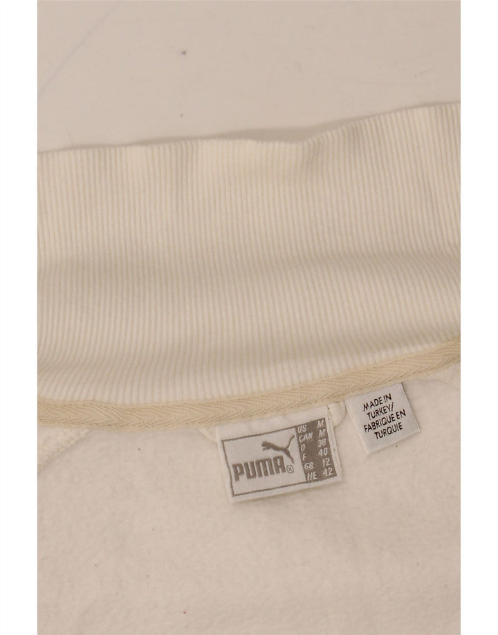 Damska kurtka dresowa PUMA z grafiką UK 14, średnia biel