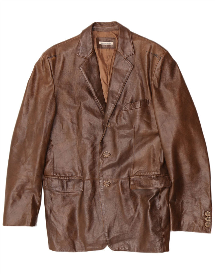 Vintage męska skórzana kurtka UK 36 Small Brown Classic