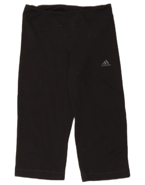 Damskie spodnie dresowe Adidas Climalite Capri UK 12, średnie czarne